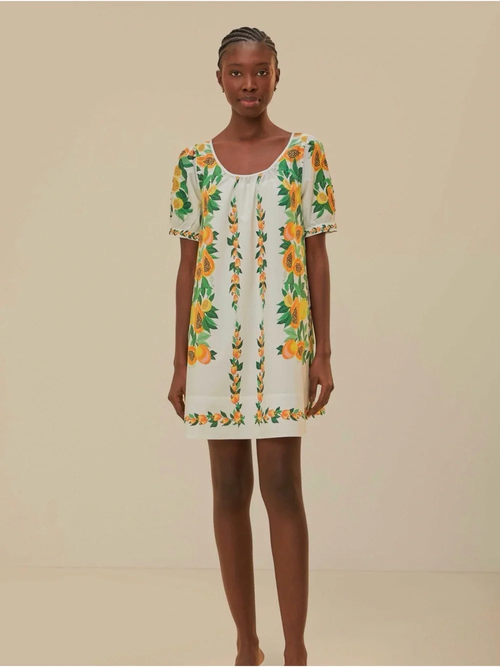Papaya Salad Mini Dress
